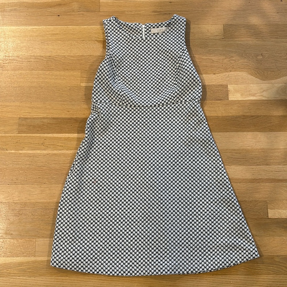 Black and white tank dress